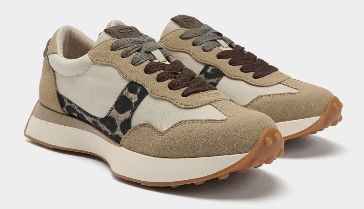 Zapatillas con detalles estampado animal de Parfois