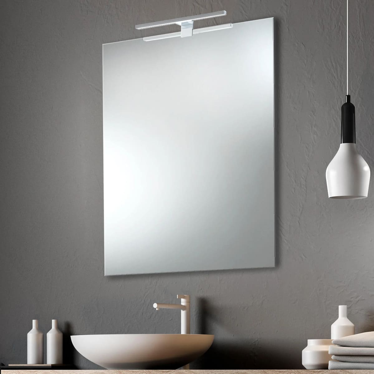 Espejo de baño con luz LED Alba, XPERTIALS