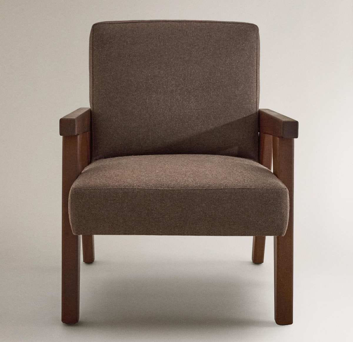 Butaca nogal tapizada zara home by Blasco de Zara Home