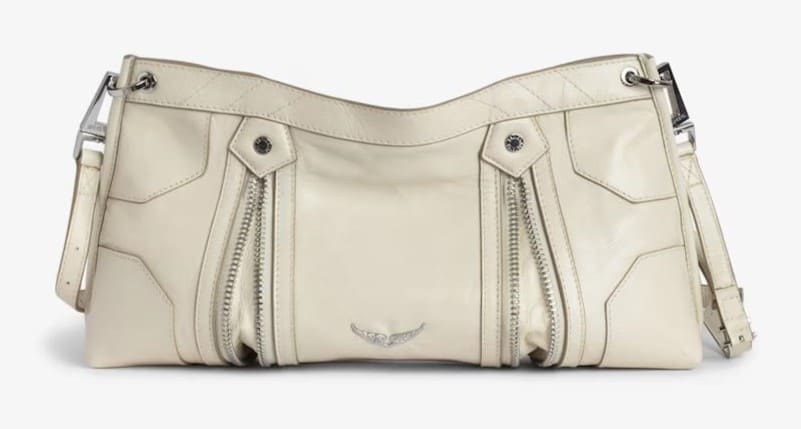 Bolso bandolera de cuero charol efecto vintage, Zadig & Voltaire