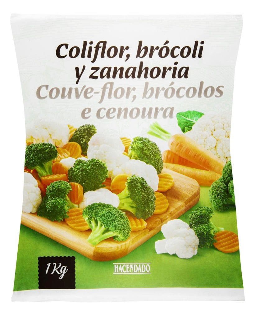 Coliflor, brócoli y zanahoria Hacendado