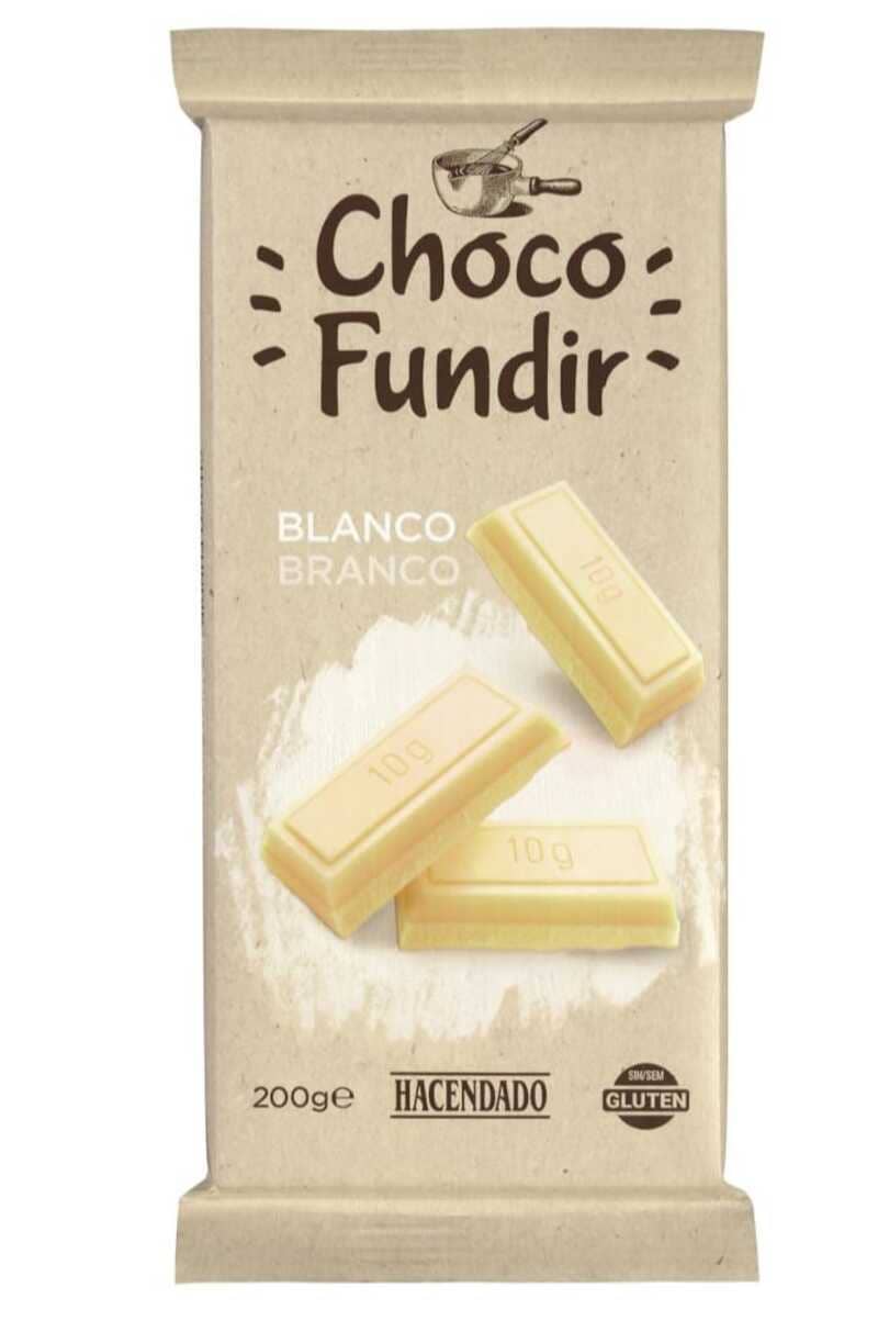 Chocolate blanco para fundir