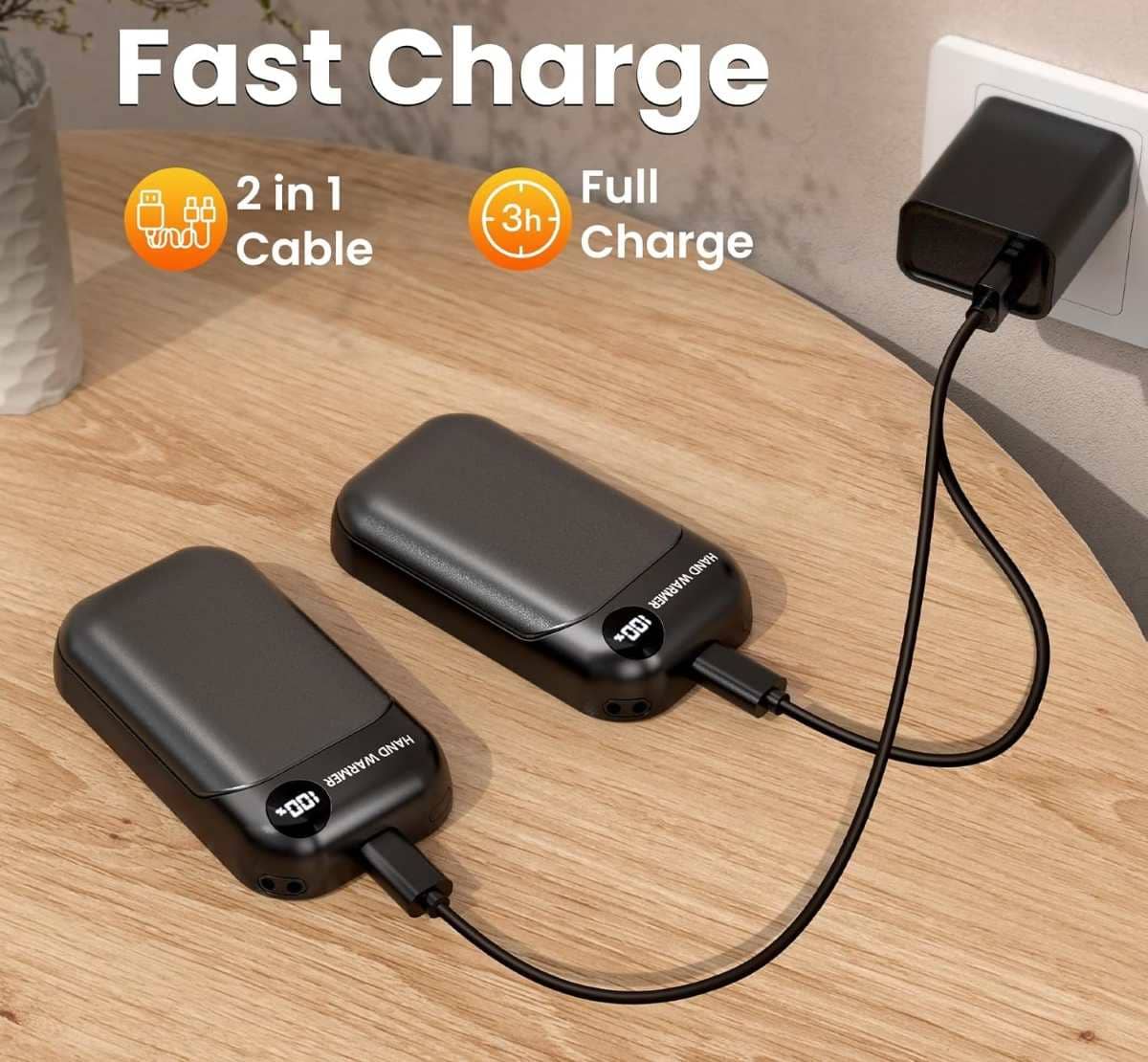 Calentador de Manos Recargable 2 en 1 en Amazon