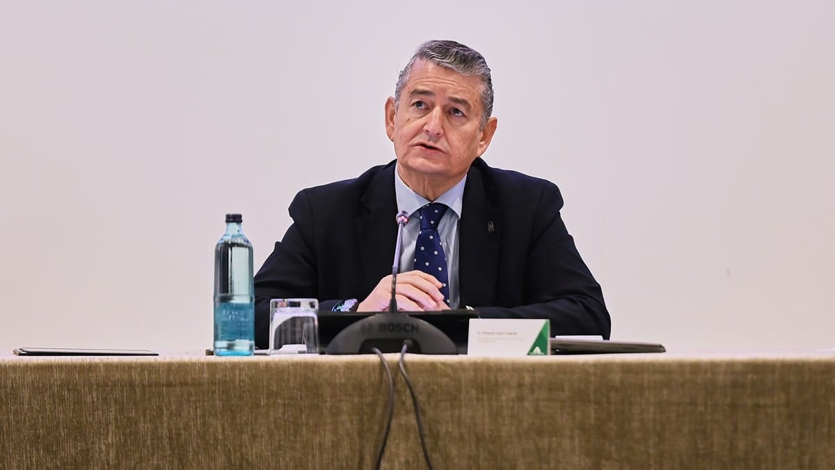 Sanz ha participado en un acto en Sevilla | Salvador López Medina