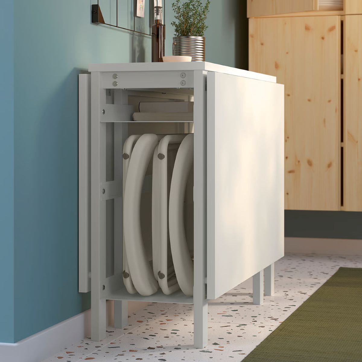 Mesa de alas abatibles de la serie VIHALS de Ikea