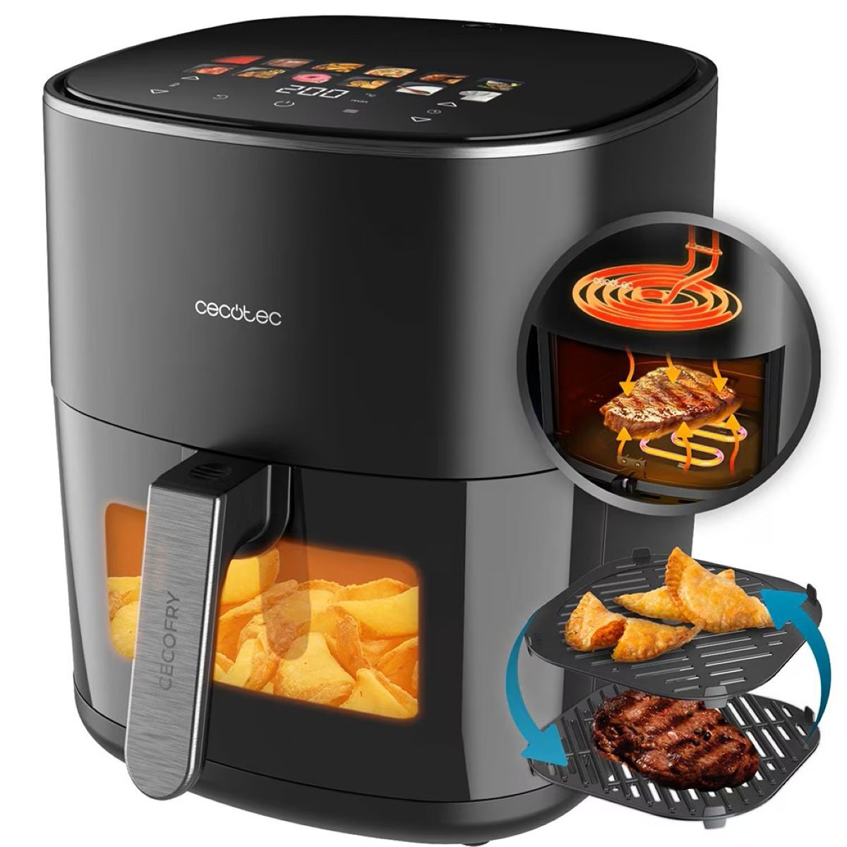 Freidora de aire Cecotec Cecofry&Grill Duoheat 6500 de El Corte Inglés