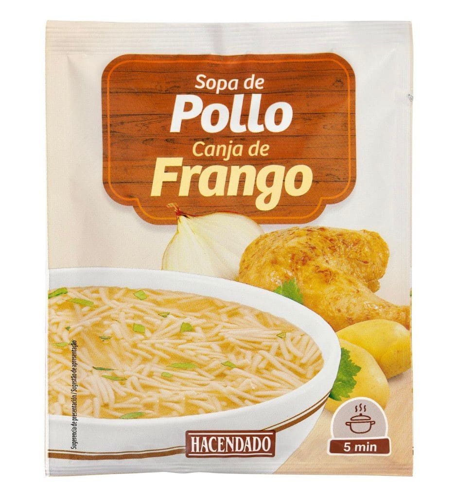 Sopa de pollo Hacendado