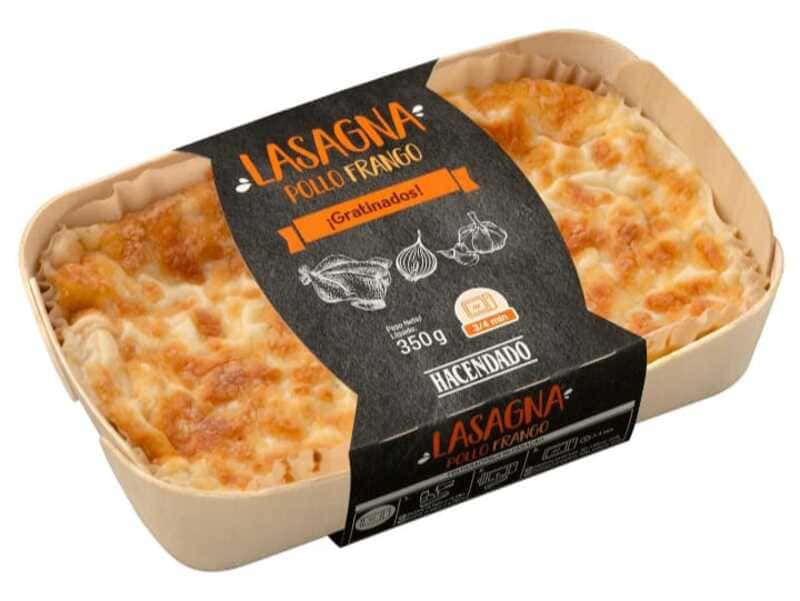 Lasaña de pollo, Hacendado