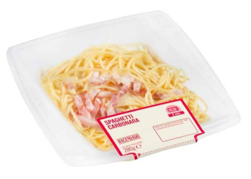 Spaghetti carbonara, Hacendado