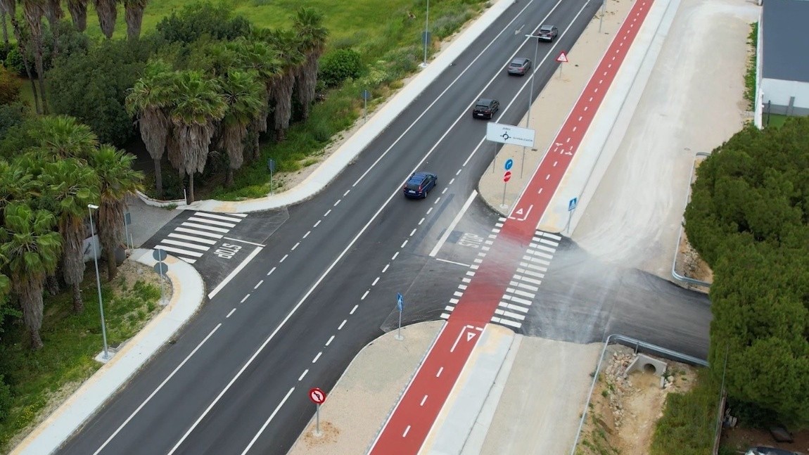 Obras en el acceso norte a Jerez