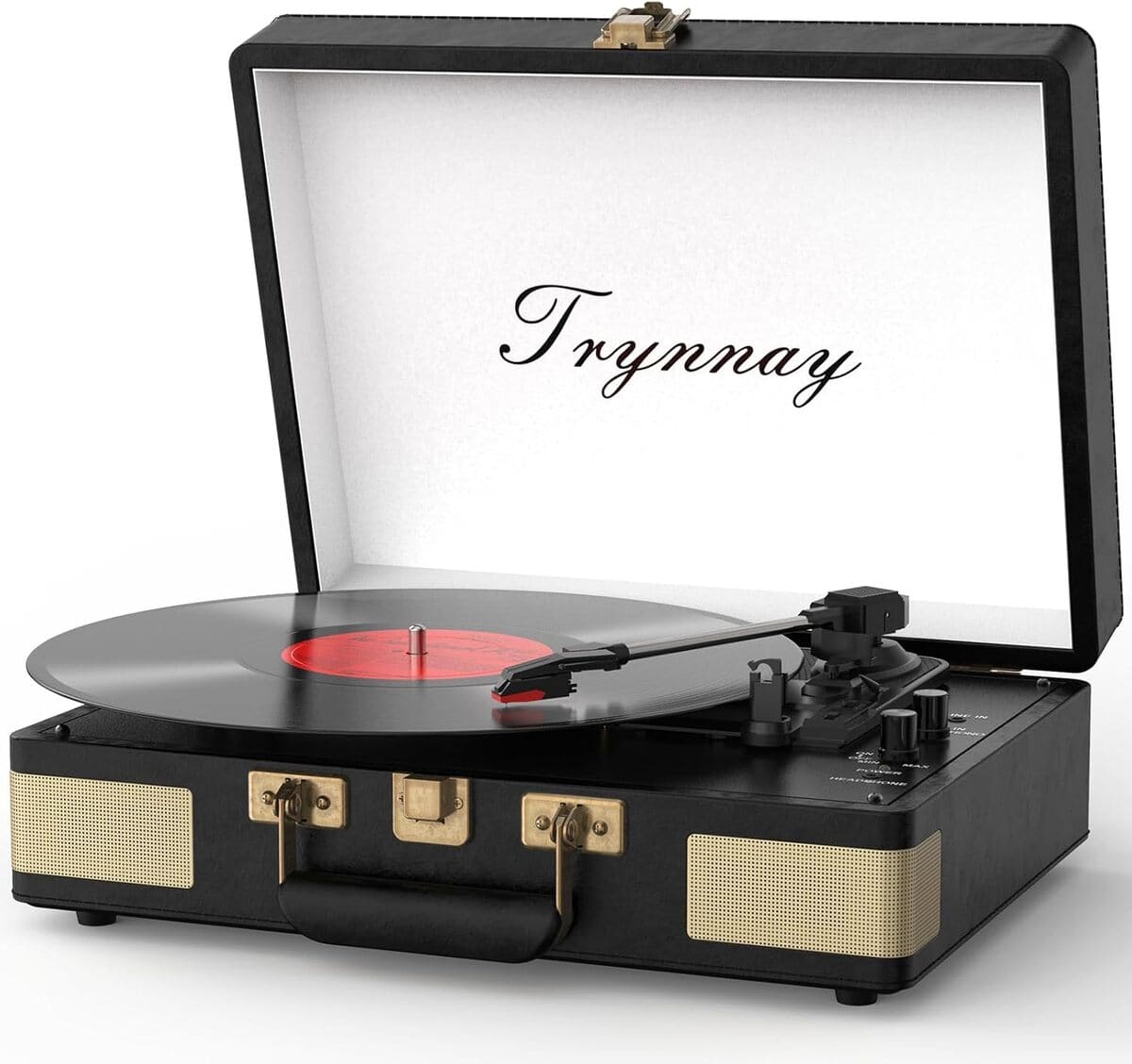 Tocadiscos reproductor de vinilo portátil, TRYNNAY