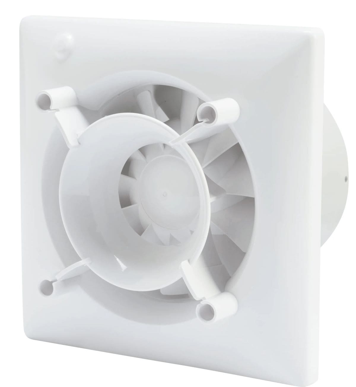 Extractor de baño axial EQUATION Silentis 100 mm Hygro para techo o pared