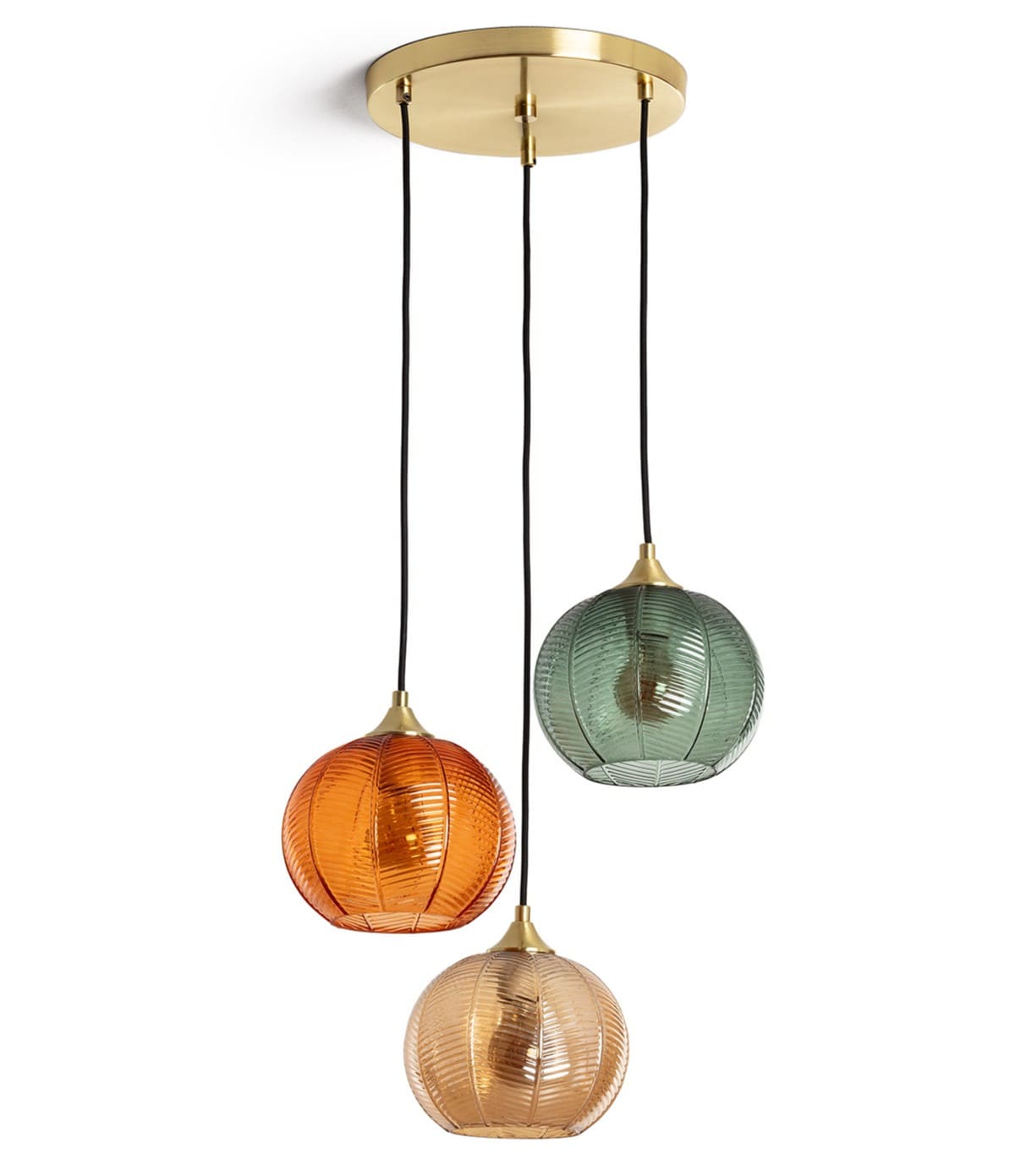 Ledkia Lámpara Colgante Cristal Tri Klimt Multicolor de Leroy Merlin