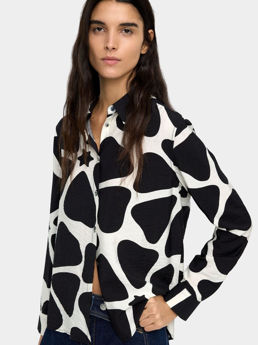 Camisa efecto arrugado