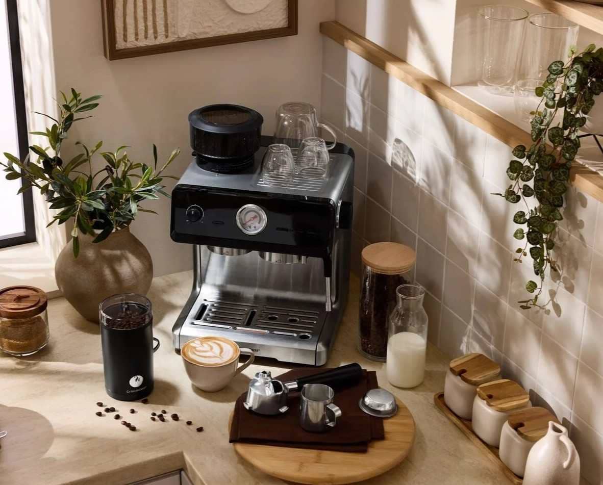 Máquina de espresso Smart Tamping Best 1500 W en Lidl