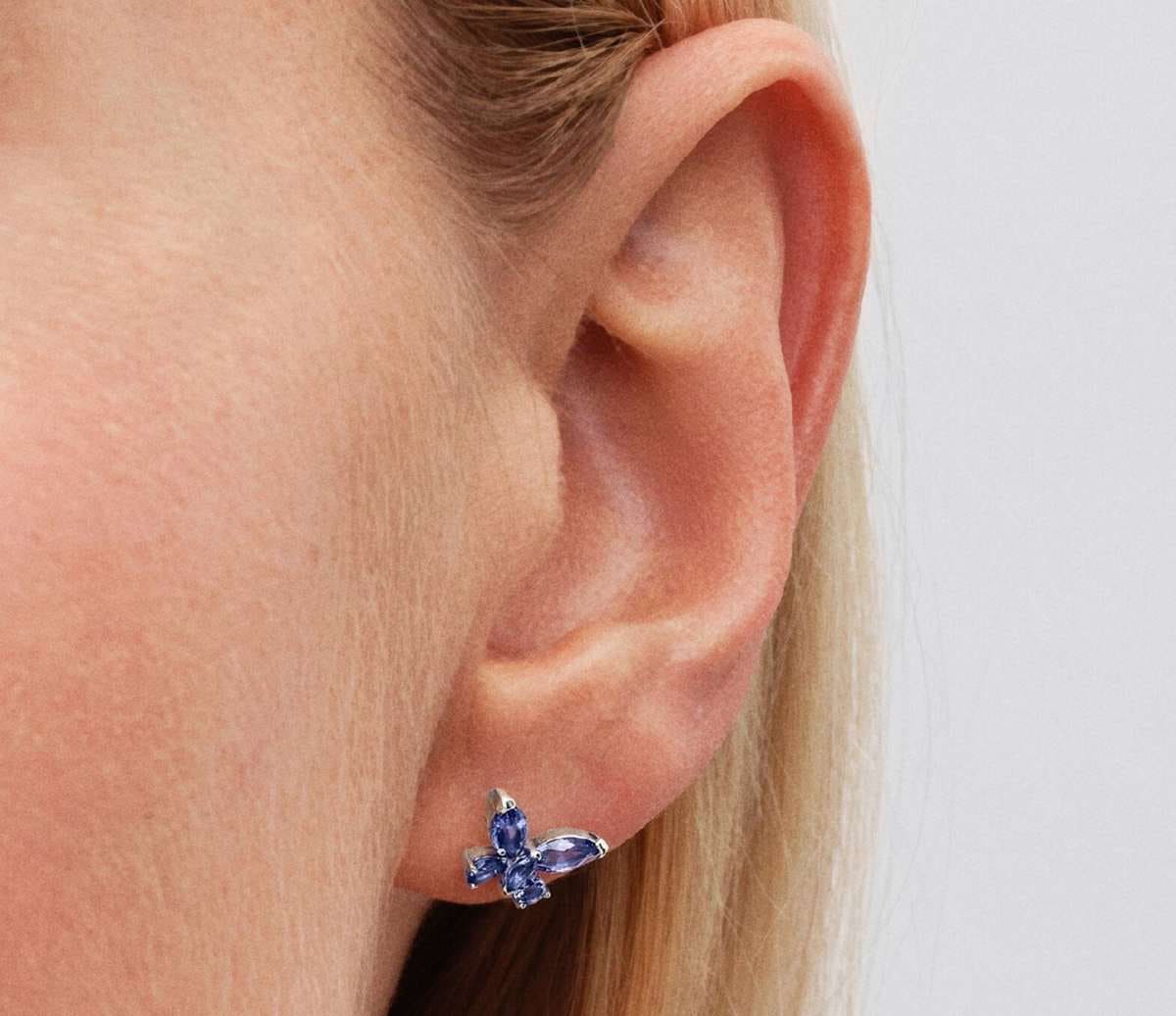 Pendientes de Botón Mariposa  de Pandora