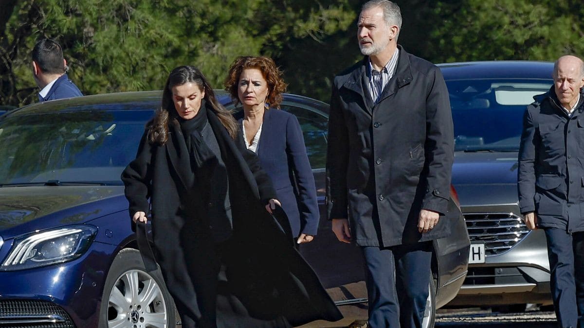 Los Reyes de España, a su llegada a Adamuz