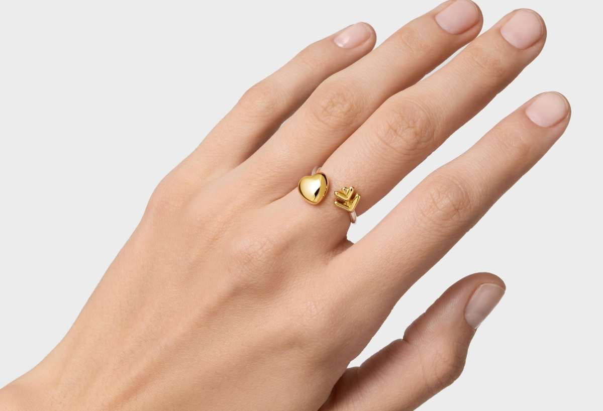 Anillo abierto bicolor TOUS Flechazo