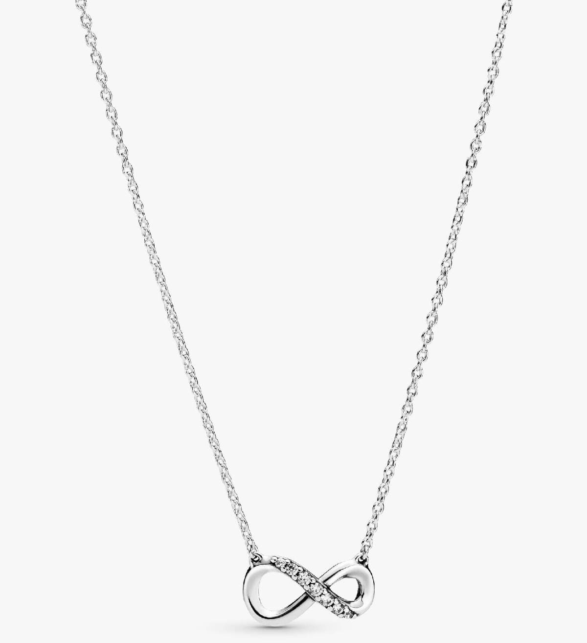 Conjunto de Regalo Collar, Pendientes y Anillo Infinito Brillante de Pandora