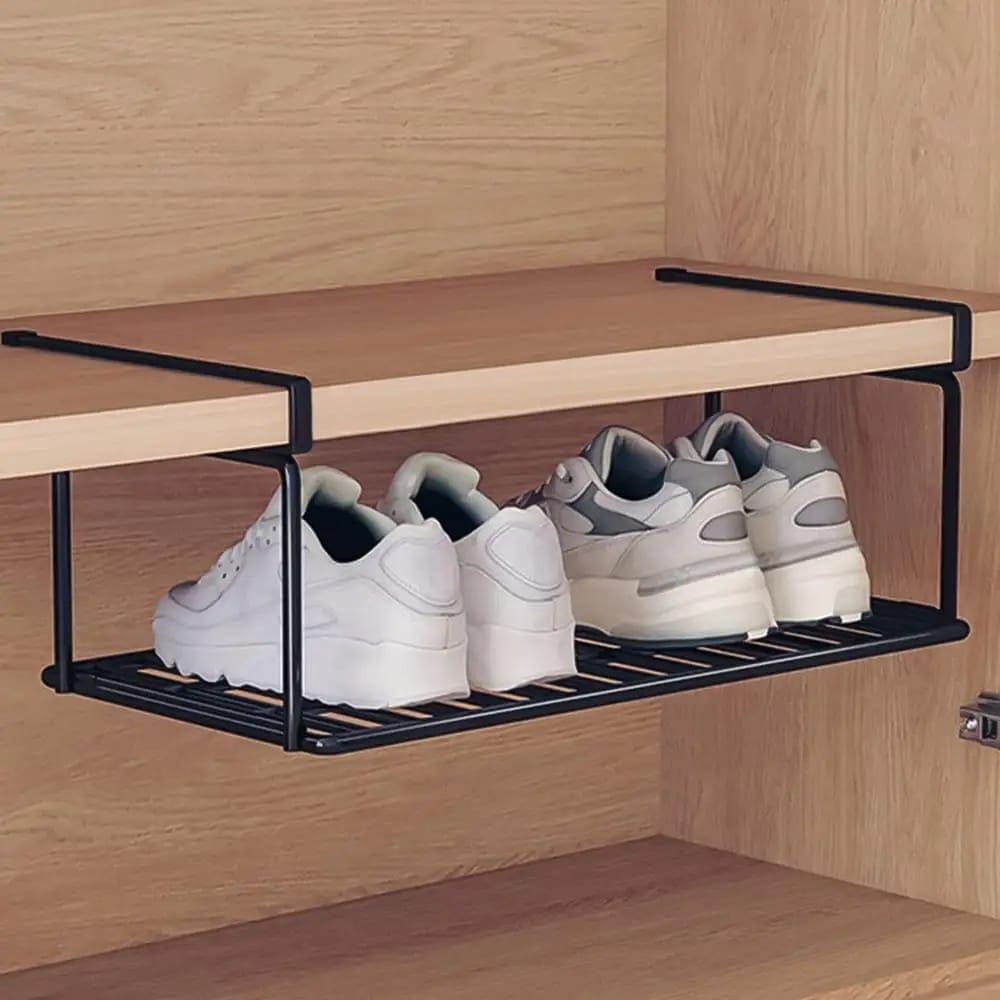 Zapatero metálico plegable para armarios, AULEDIO