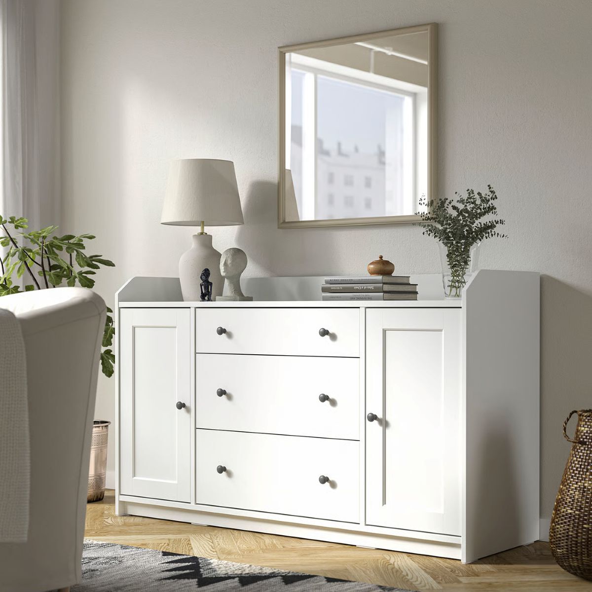 Espejo cuadrangular de la serie NYPONBUSKE de Ikea