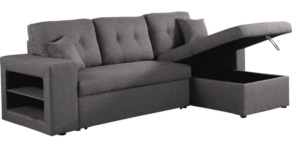 Sofá esquinero convertible reversible Axel en Leroy Merlin