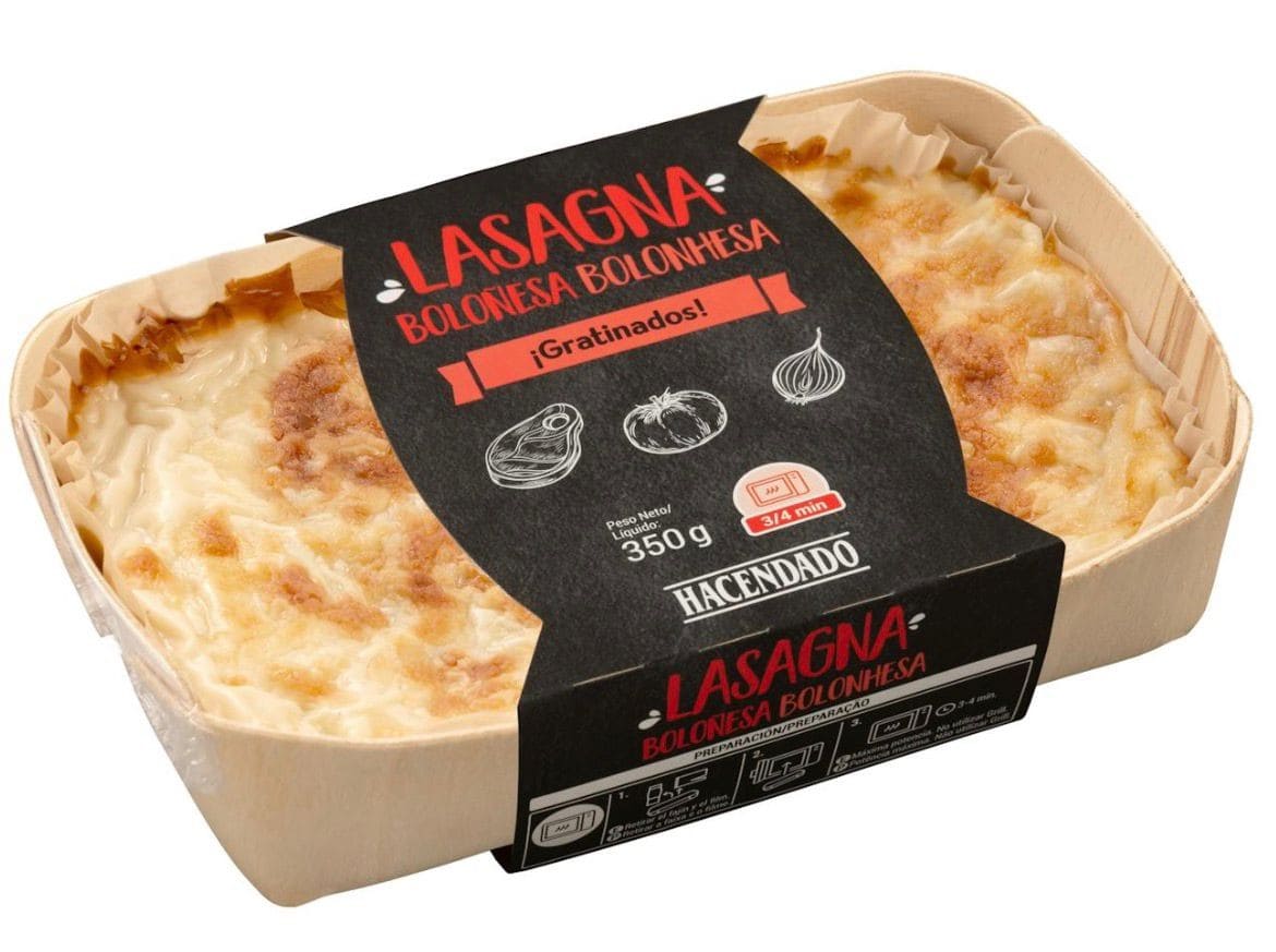 Lasaña boloñesa Hacendado