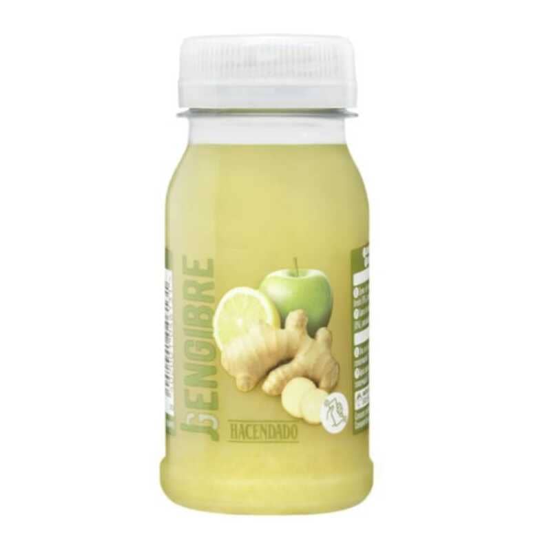 Shot jengibre, manzana y limón Hacendado