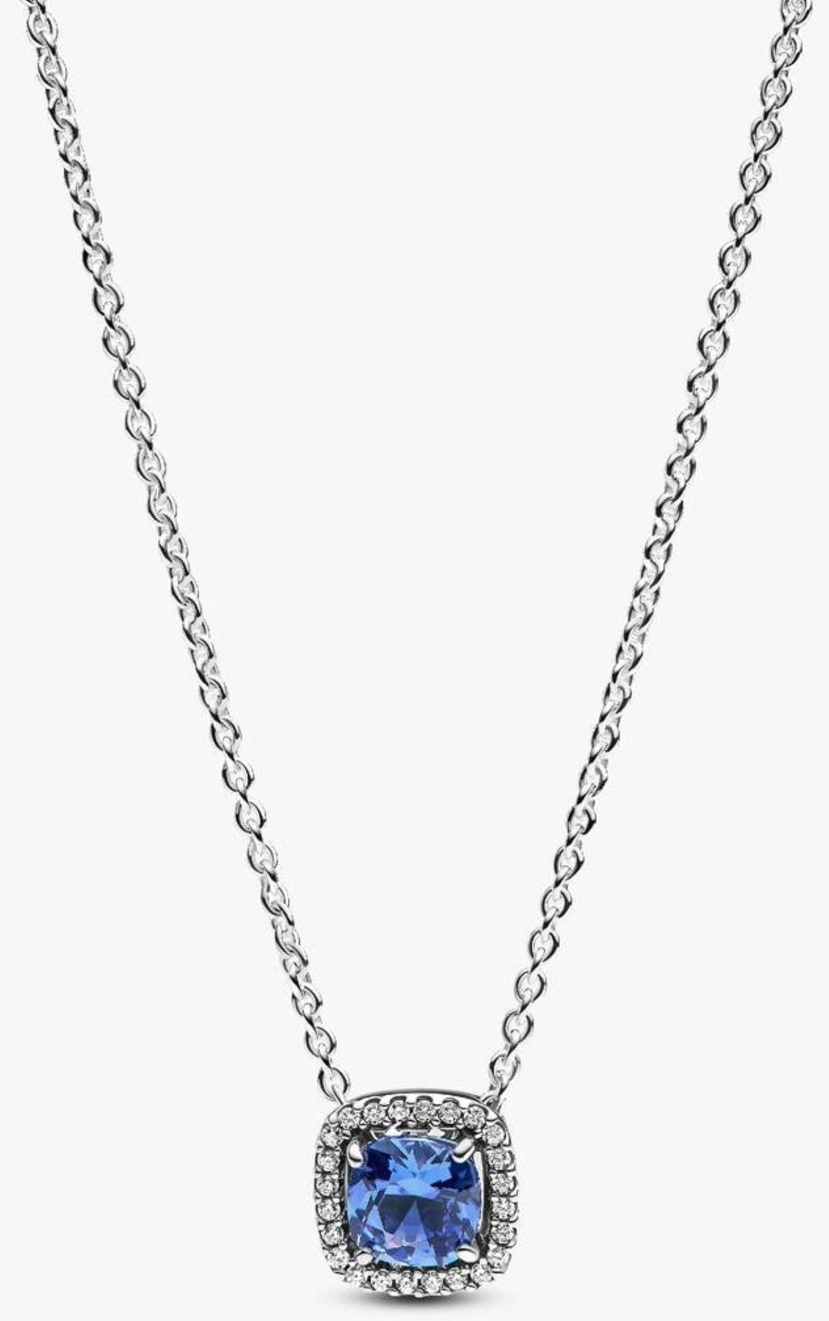 Collar Halo Cuadrado Brillante de Pandora