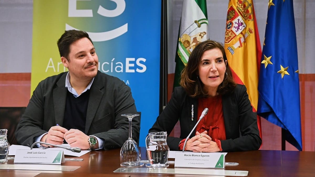 La consejera Rocío Blanco, durante su atención a los medios | Salvador López Medina