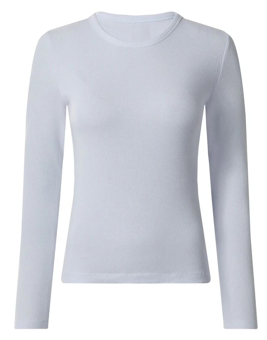 Camiseta manga larga de canalé