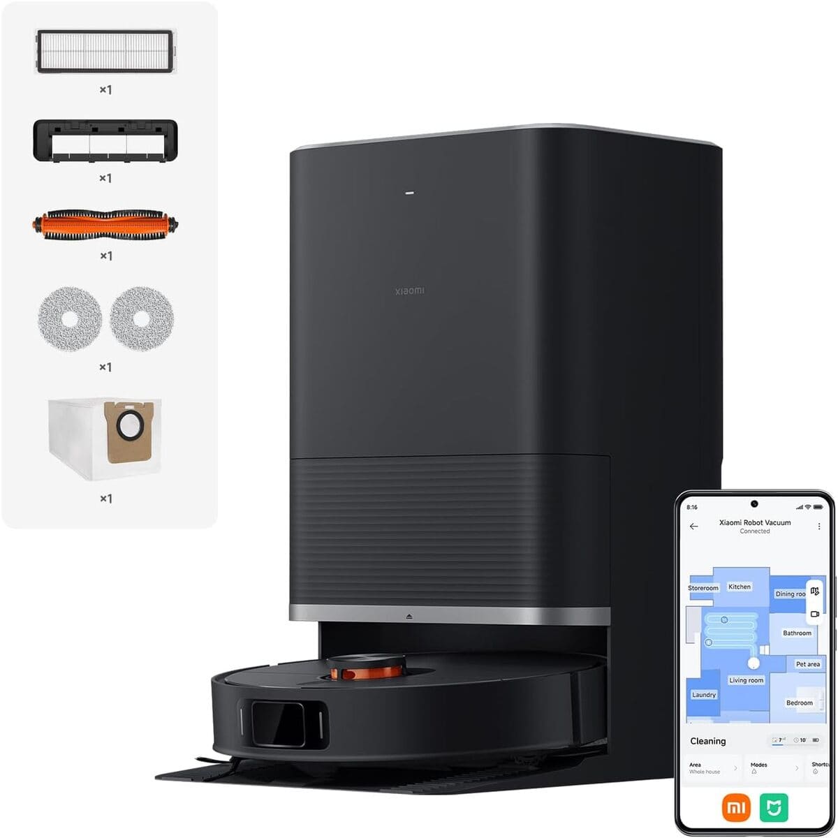 Robot aspirador y friegasuelos Vacuum X20 MAX, XIAOMI