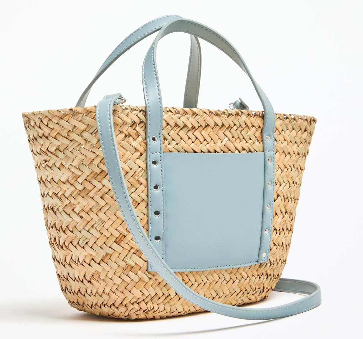 Bolso capazo mediano yute tachas de Lefties