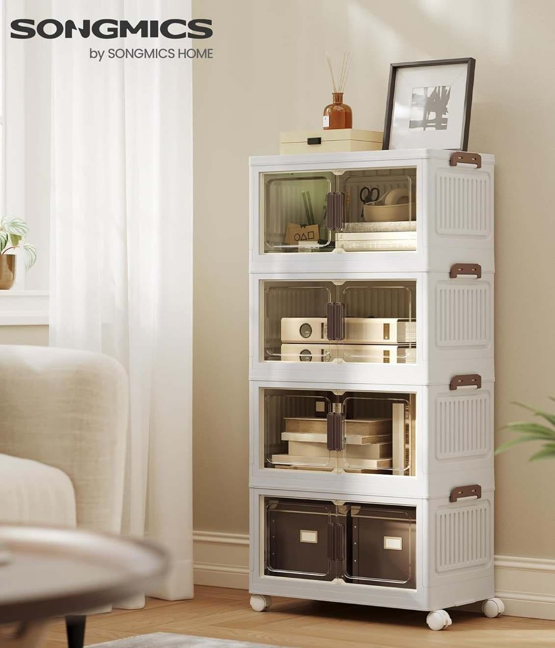 SONGMICS Cajas de Almacenamiento de 4 Niveles de Amazon