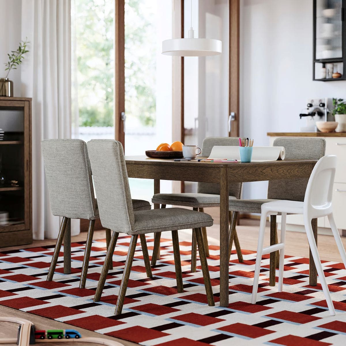 Mesa extensible de la serie TONSTAD de Ikea