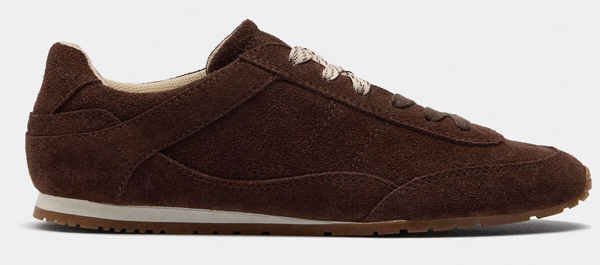 Zapatillas de piel monocromáticas