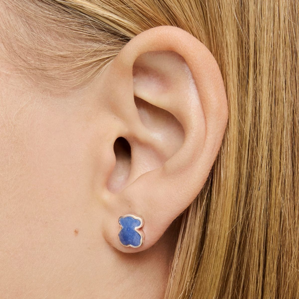 Pendientes de plata con cuarzo con dumortierita New Color de Tous