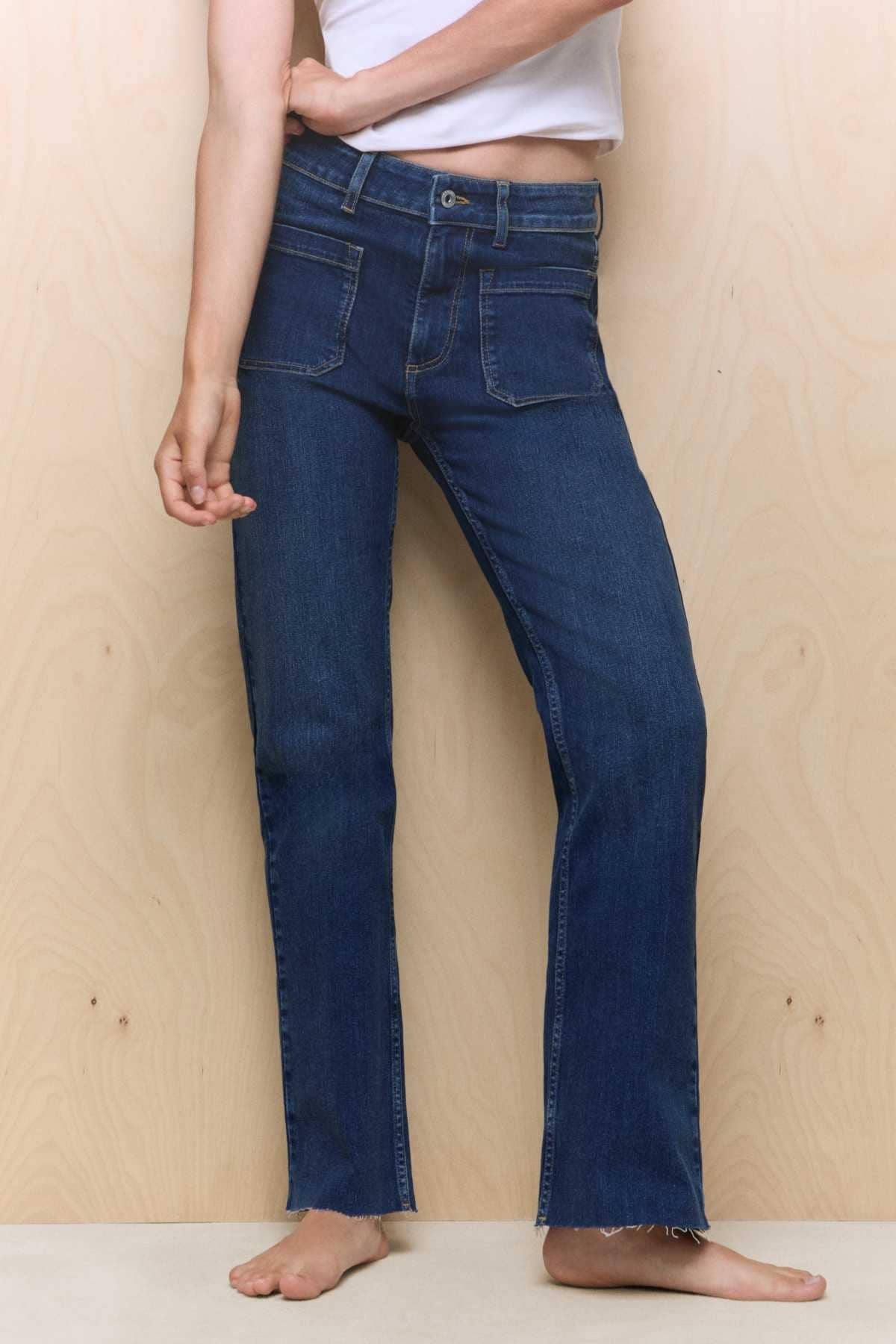 Easy Wear Pantalón denim de mujer crop flare en El Corte Inglés