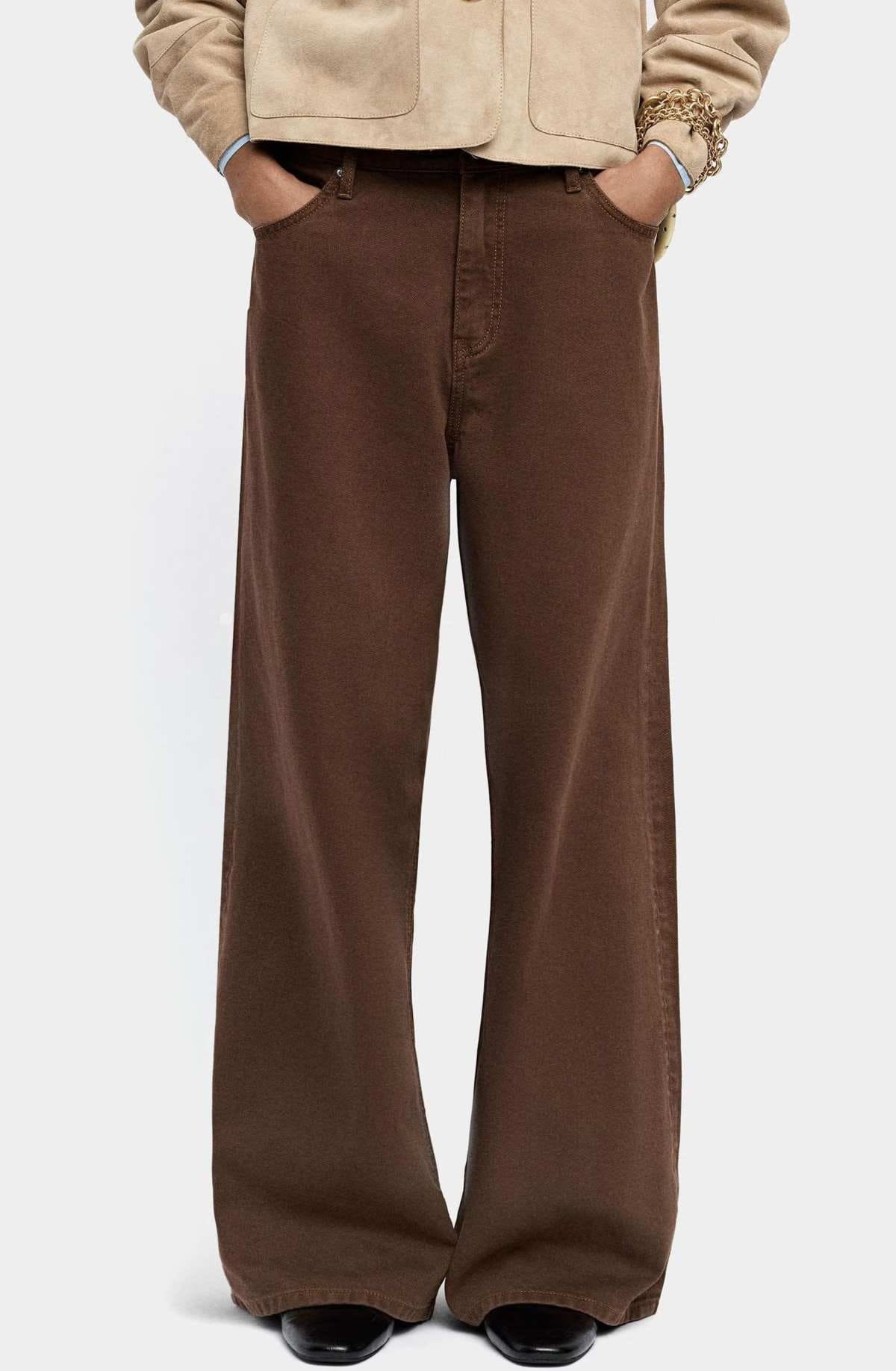 Parfois Vaquero recto de mujer 100 algodón con tres bolsillos delanteros en liso en El Corte Inglés