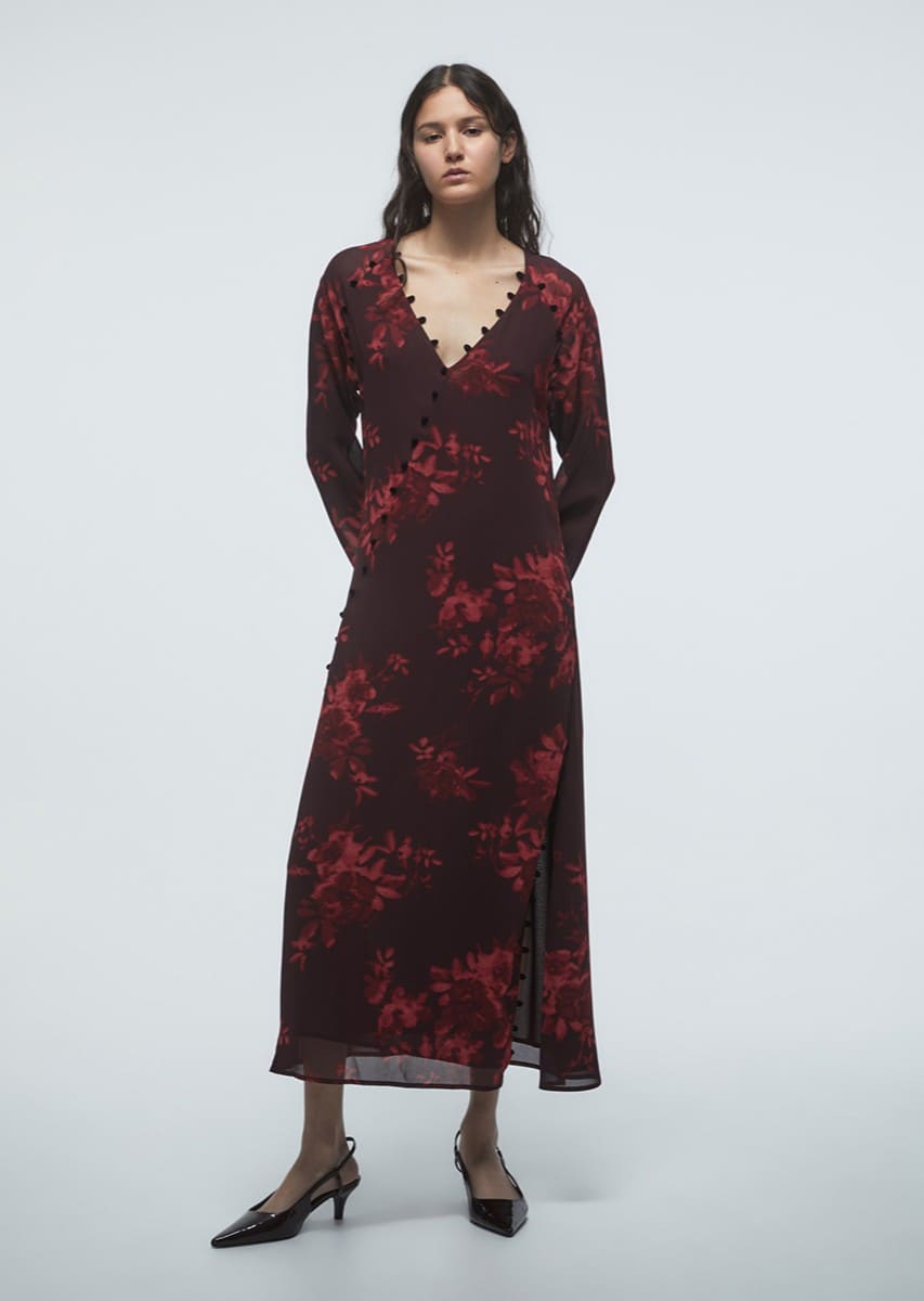 Sfera Vestido estampado loops en El Corte Inglés