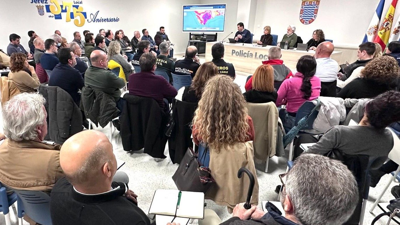 Reunión en la Jefatura de la Policía Local