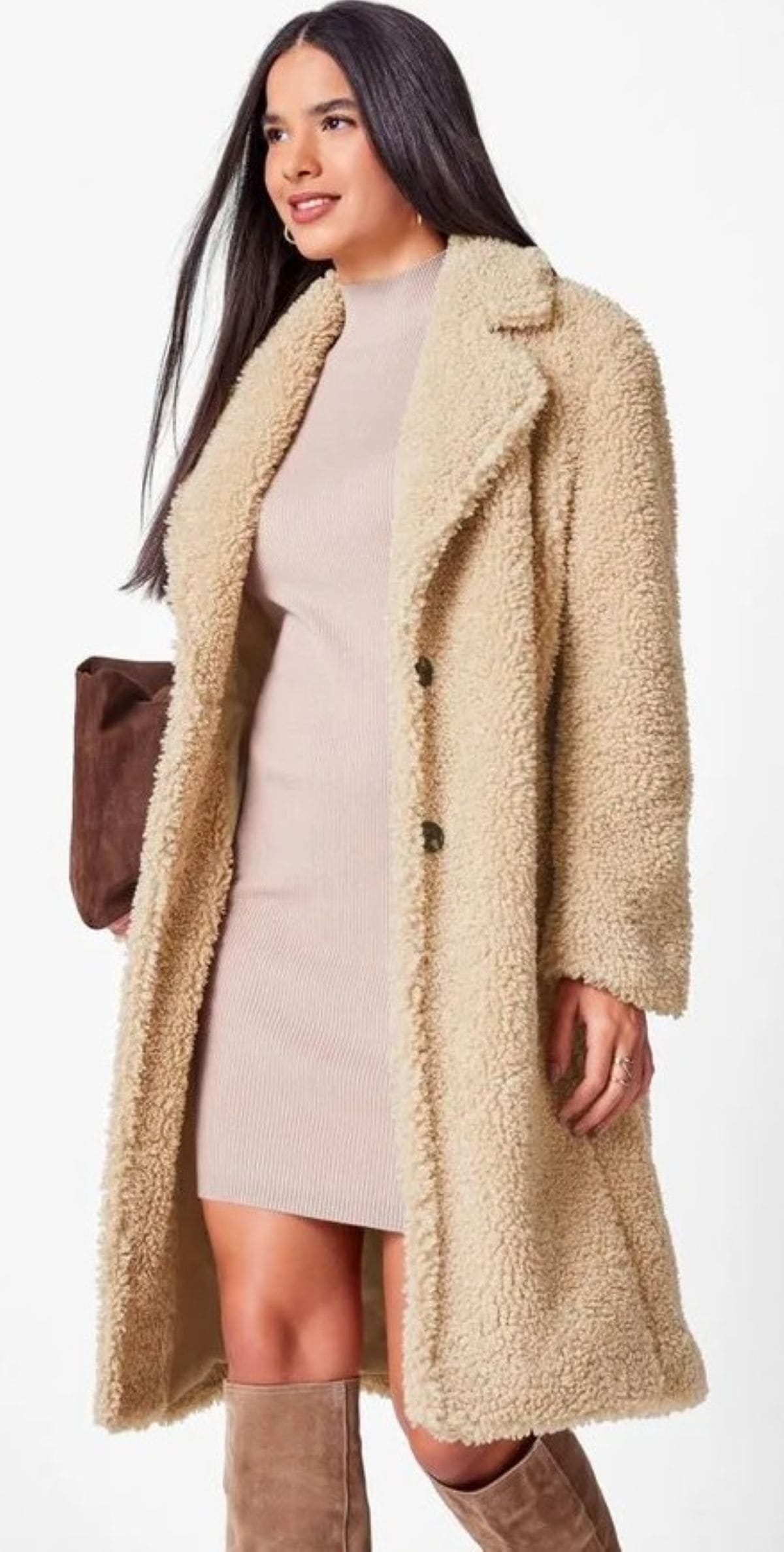 Abrigo imitación piel de cordero Esmara de Lidl