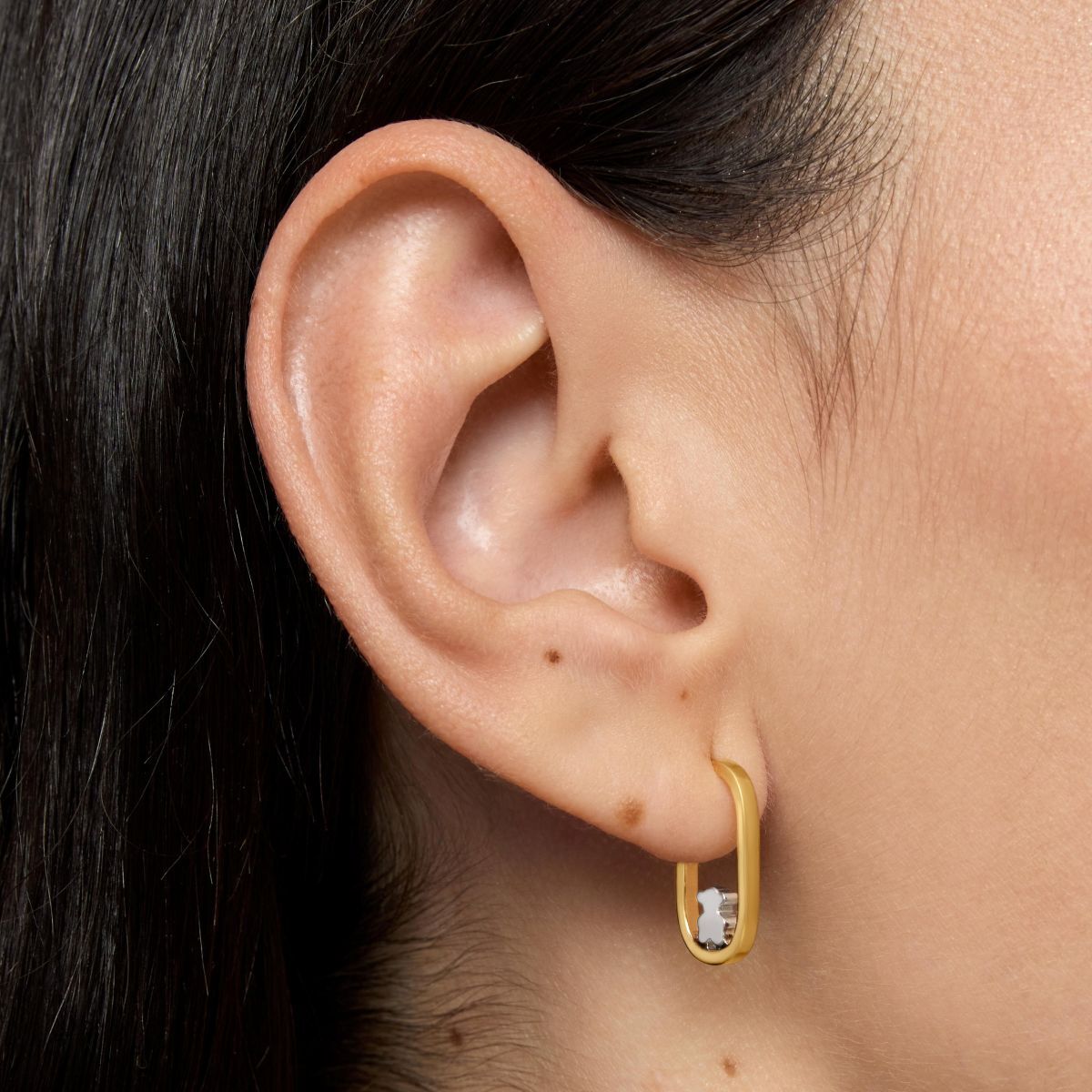 Pendientes de aro bicolor Camille de Tous