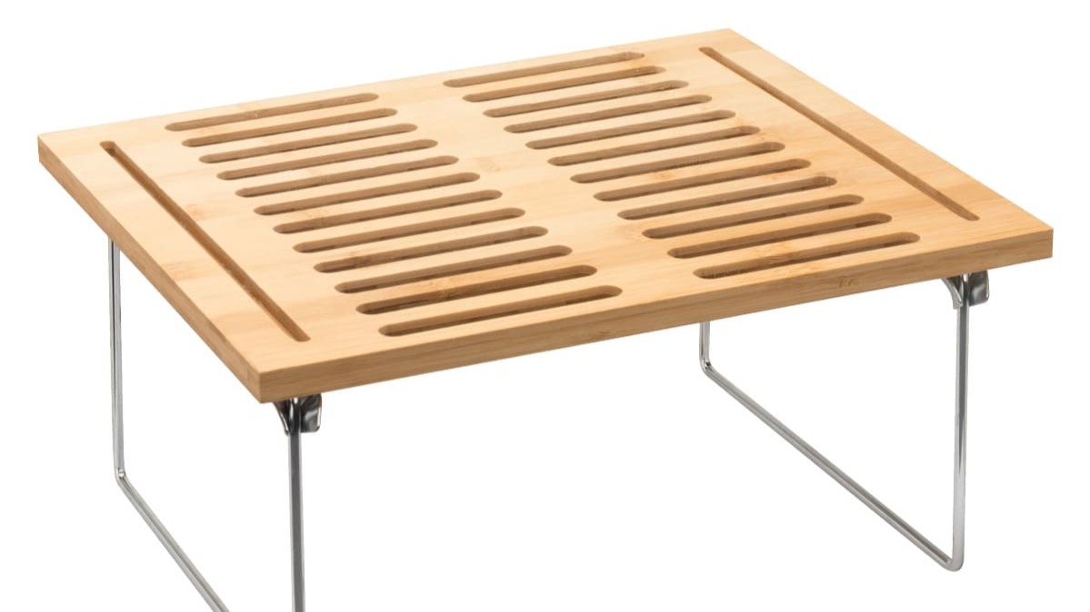 Estante organizador de bambú