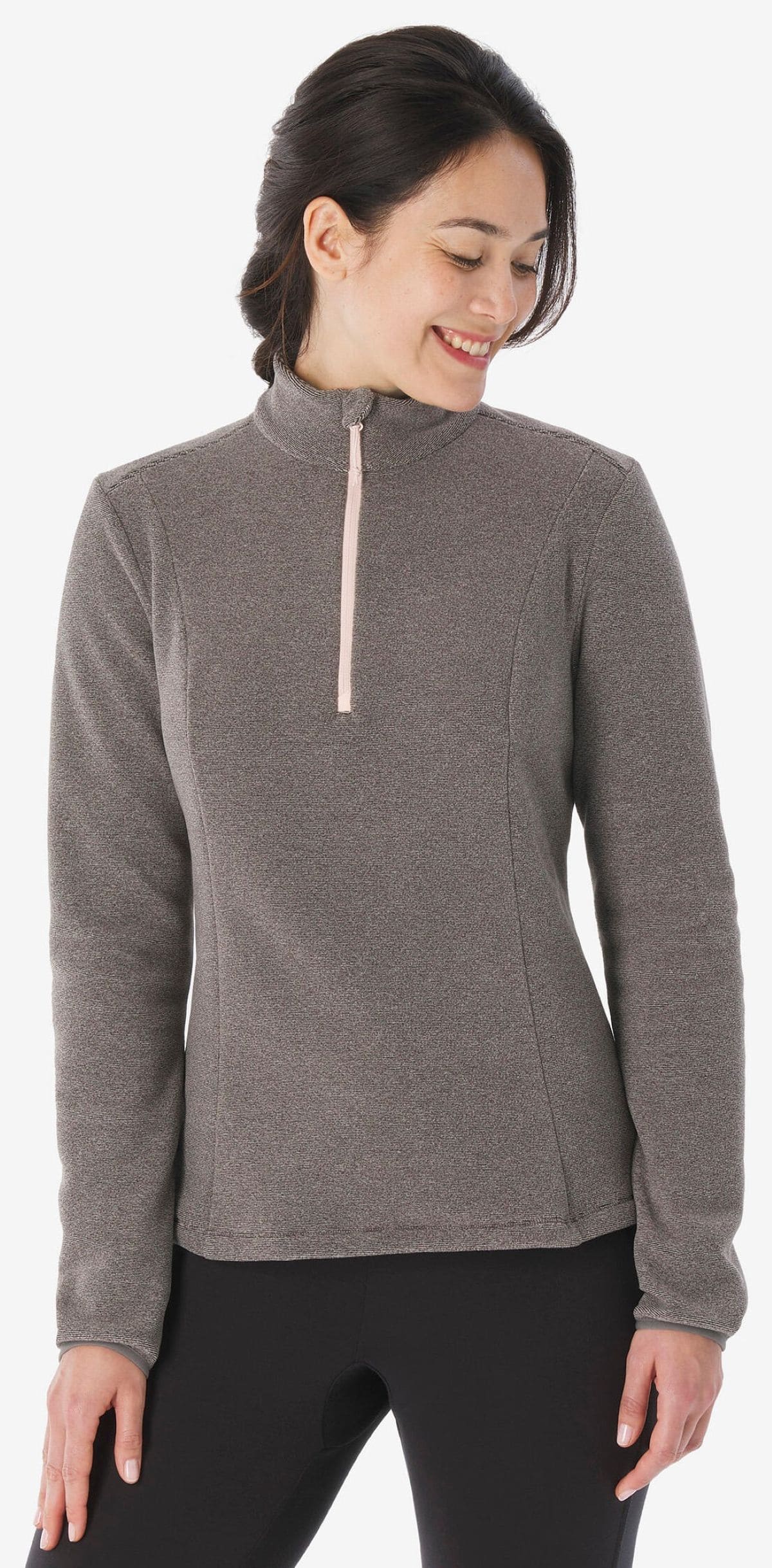 Forro polar media cremallera Quechua MH100 de Decathlon