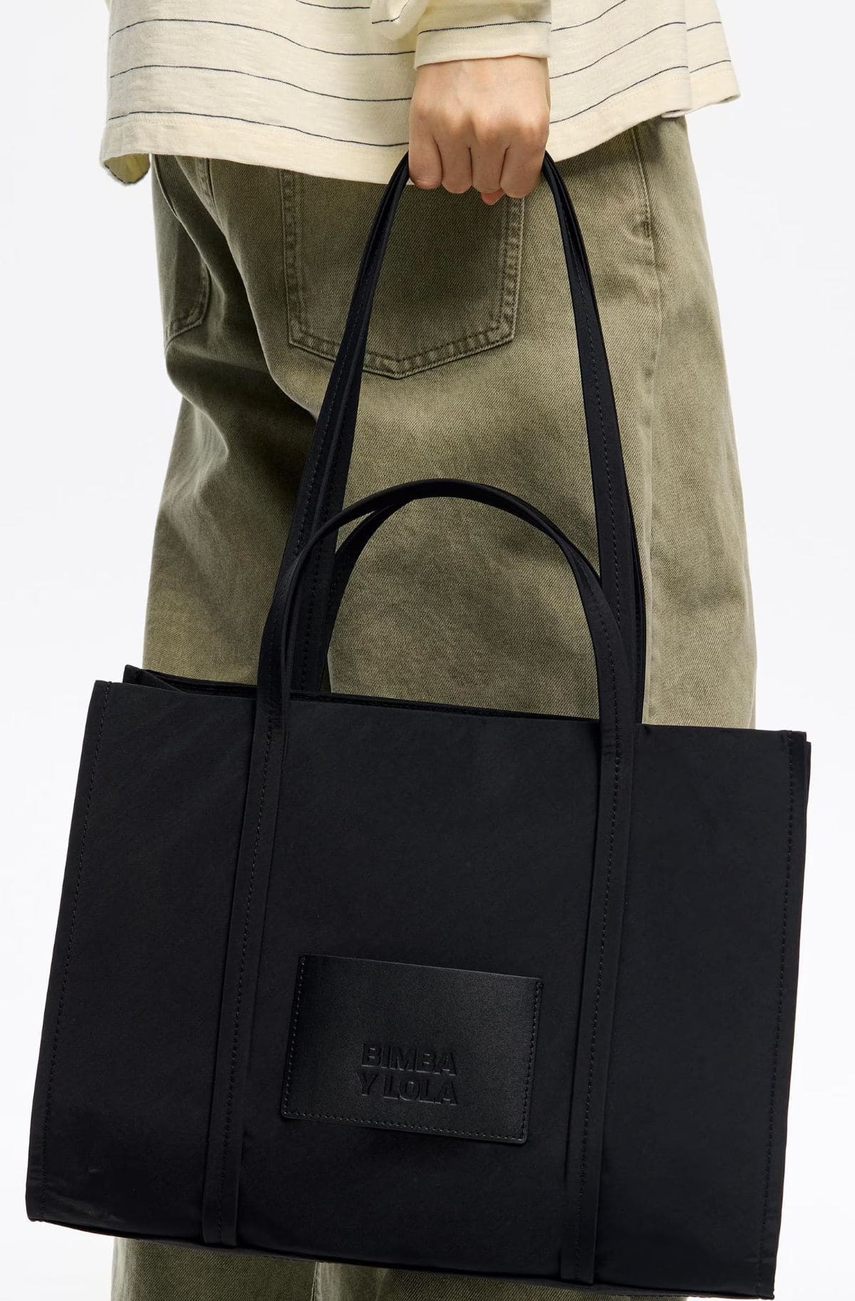 Bolso de hombro shopper nylon Bimba y Lola de El Corte Inglés