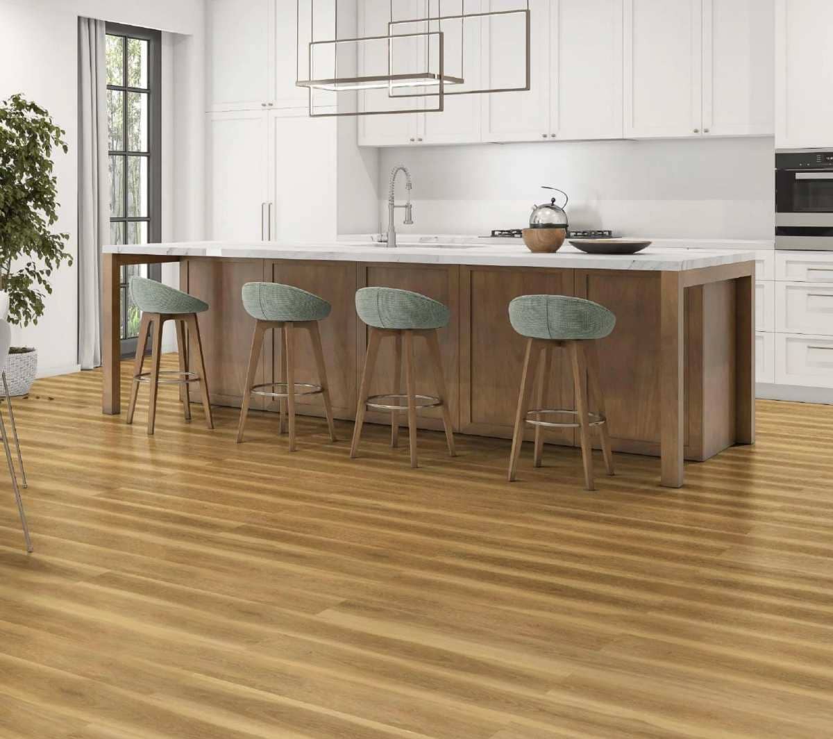 Suelo vinílico SPC clic Bering efecto madera texturado 6,5 mm en Leroy Merlin