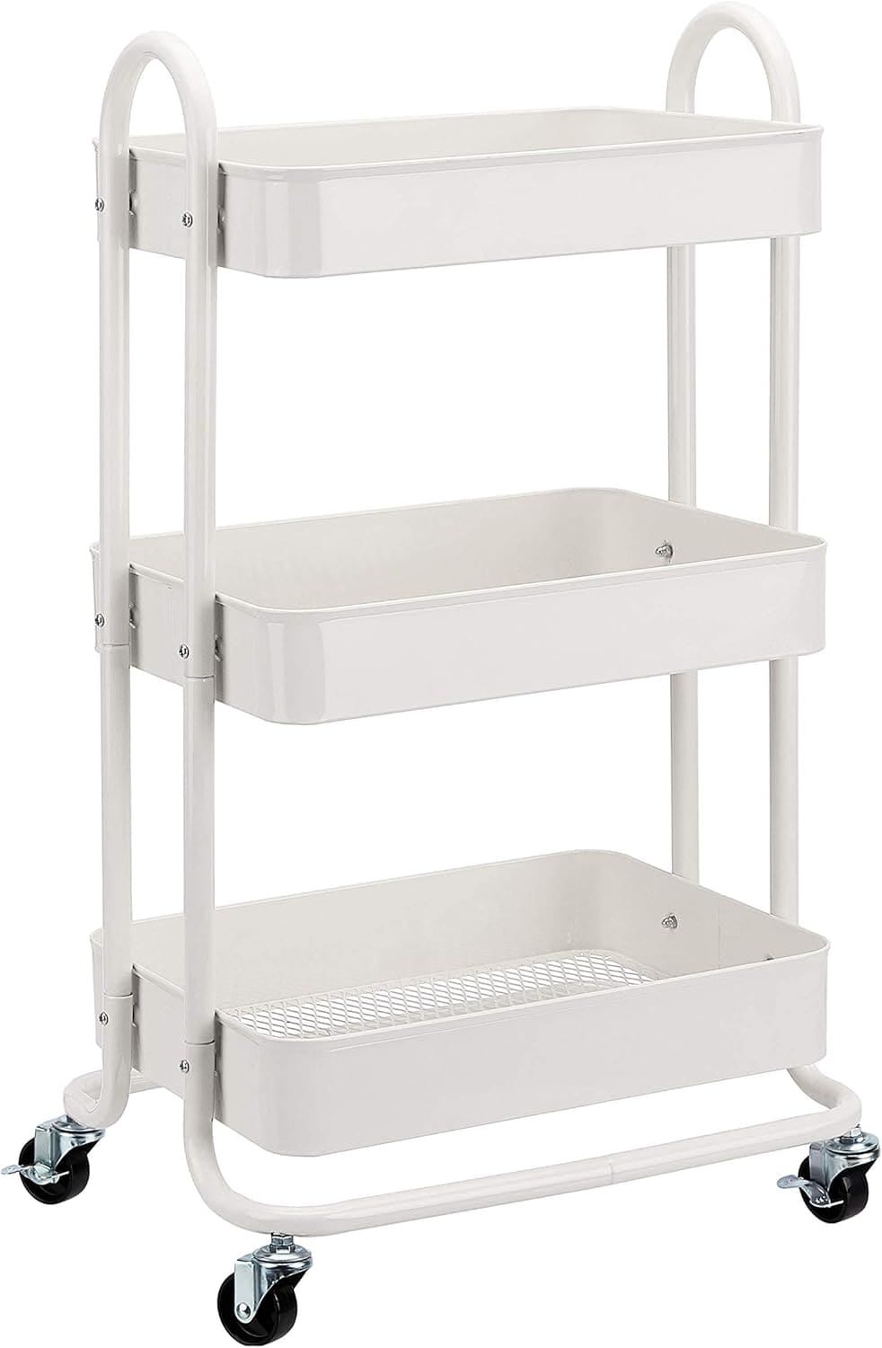Carrito de cocina multiuso de tres niveles, Amazon Basics
