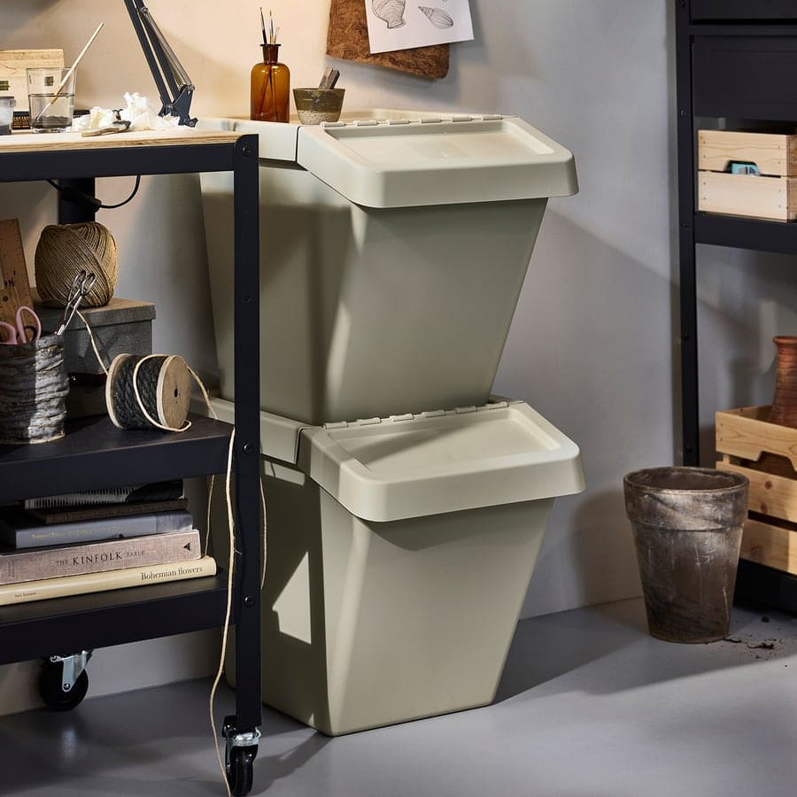 Cubo de clasificación con tapa SORTERA