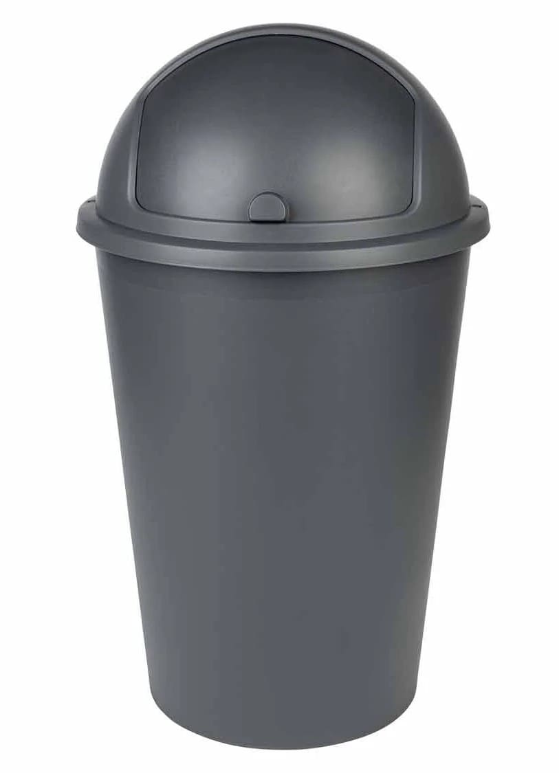 Cubo de basura con tapa de cierre deslizante